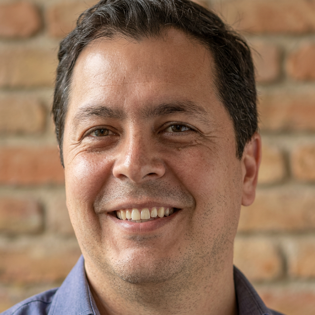 Retrato de Luis Felipe Espinosa, professor da Formação Continuada 5LB Brasil